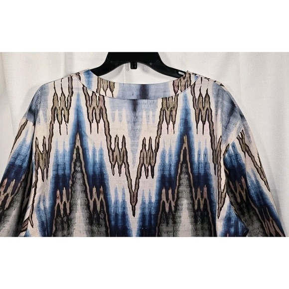 V Neck Pullover‎ Tunic With Indiginous Print.  Unisex Size X-Large - Picture 5 of 10